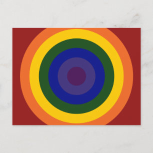 Rainbow Bullseye Briefkaart