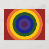 Rainbow Bullseye Briefkaart (Voorkant)