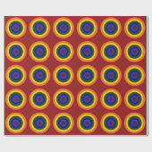 Rainbow Bullseye Cadeaupapier (Vlak)