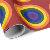 Rainbow Bullseye Cadeaupapier (Rol Hoek)