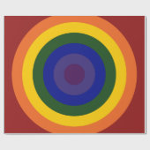 Rainbow Bullseye Cadeaupapier (Vlak)