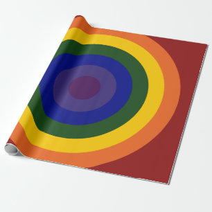 Rainbow Bullseye Cadeaupapier