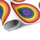 Rainbow Bullseye Cadeaupapier (Rol Hoek)