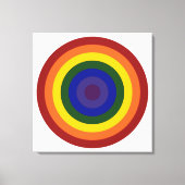 Rainbow Bullseye Canvas Afdruk (Voorkant)