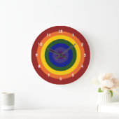 Rainbow Bullseye Clock Grote Klok (Huis)