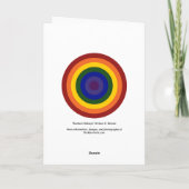 Rainbow Bullseye Kaart (Achterkant)
