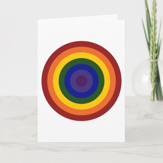 Rainbow Bullseye Kaart (Voorkant)