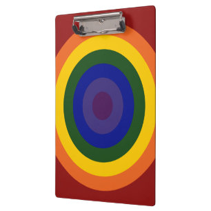 Rainbow Bullseye Klembord
