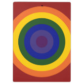 Rainbow Bullseye Klembord (Achterkant)