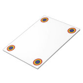 Rainbow Bullseye Notitieblok (Schuin)