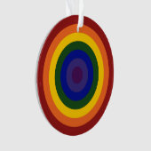 Rainbow Bullseye Ornament (voorkant)