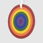 Rainbow Bullseye Ornament (voorkant)