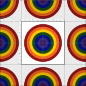Rainbow Bullseye Pattern Geometrische stof (Delen)