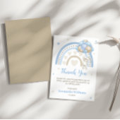 Rainbow Bunny Balloon Baby shower Bedankt