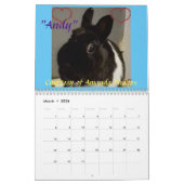 Rainbow Bunny Memorial Calendar 2021 Kalender (Mar 2026)