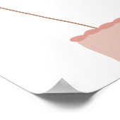 Rainbow Bunting & Cake Verjaardagsfeestje Welkom T Poster (Hoek)