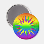 Rainbow Burst magnet Magneet (Voorkant / Achterkant)