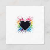 Rainbow Burst QR-code Informatiekaartje (Achterkant)