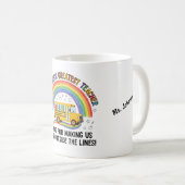 Rainbow Bus Crayons Worlds Greatest Teacher Koffiemok (Voorkant rechts)