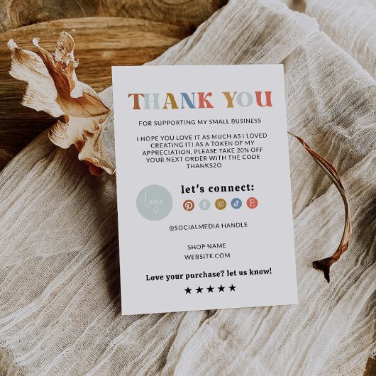 Rainbow Business Bedankkaart Afdrukbaar