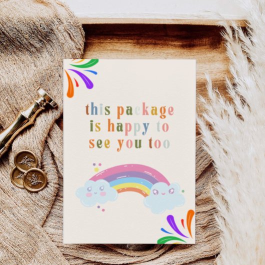 Rainbow Business Bedankkaart Afdrukbaar