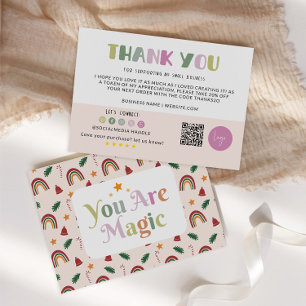 Rainbow Business Dank u kaart