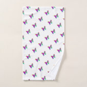 Rainbow Butterflies Bath Towel Set Bad Handdoek (Handdoek)