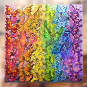 Rainbow Butterflies Pixings Window Cling Raamsticker (Vel 2)