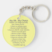 Rainbow Butterfly Diabetes Sleutelhanger (kunst en (Achterkant)