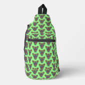 Rainbow Butterfly (green) - Sling Bag (Voorkant)