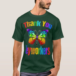Rainbow Butterfly Hartelijk dank T-shirt