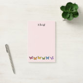 Rainbow Butterfly Pattern Large Post-It Notes (Kantoor)