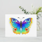 Rainbow Butterfly Peacock Eye Aankondiging (Staand voorkant)