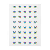 Rainbow Butterfly Peacock Eye Adreslabel Wikkel (Vel)