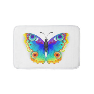 Rainbow Butterfly Peacock Eye Badmat