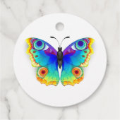 Rainbow Butterfly Peacock Eye Bedankjes Labels (Achterkant)