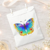 Rainbow Butterfly Peacock Eye Bedankzakje (Geknipt)