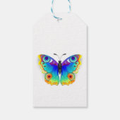 Rainbow Butterfly Peacock Eye Cadeaulabel (Achterkant)