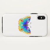 Rainbow Butterfly Peacock Eye Case-Mate iPhone Case (Achterkant (horizontaal))