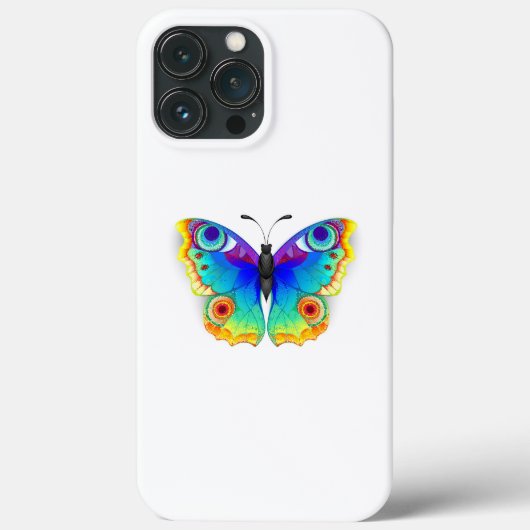 Rainbow Butterfly Peacock Eye Case-Mate iPhone Case (Achterkant)