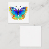 Rainbow Butterfly Peacock Eye Contactkaartje (Voorkant / Achterkant)