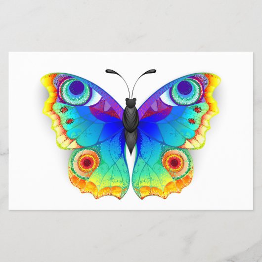 Rainbow Butterfly Peacock Eye Flyer (Voorkant)