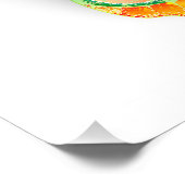 Rainbow Butterfly Peacock Eye Foto Afdruk (Hoek)