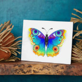 Rainbow Butterfly Peacock Eye Fotoplaat (Zijkant)