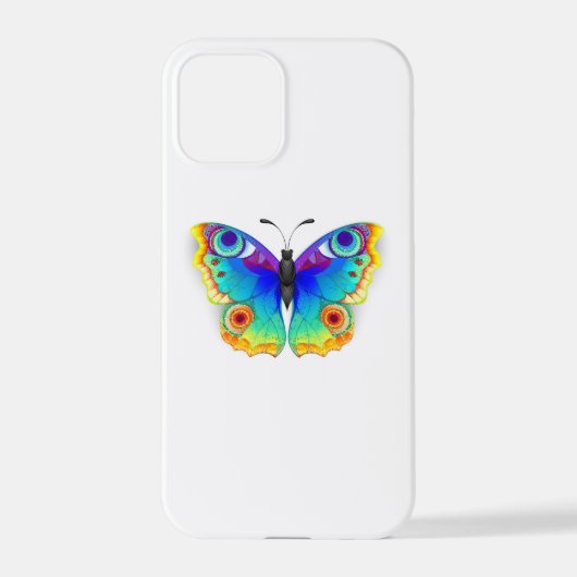 Rainbow Butterfly Peacock Eye iPhone Hoesje (Achterkant)