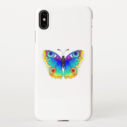 Rainbow Butterfly Peacock Eye iPhone Hoesje (Achterkant)