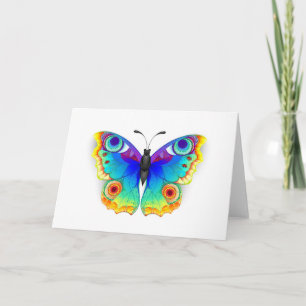 Rainbow Butterfly Peacock Eye Kaart