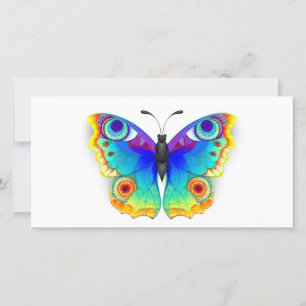 Rainbow Butterfly Peacock Eye Kaart