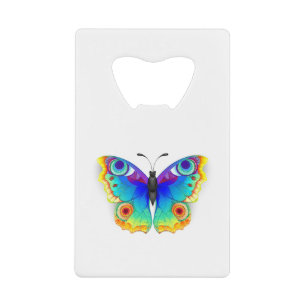 Rainbow Butterfly Peacock Eye Kredietkaart Flessenopener