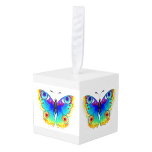 Rainbow Butterfly Peacock Eye Kubus Ornament